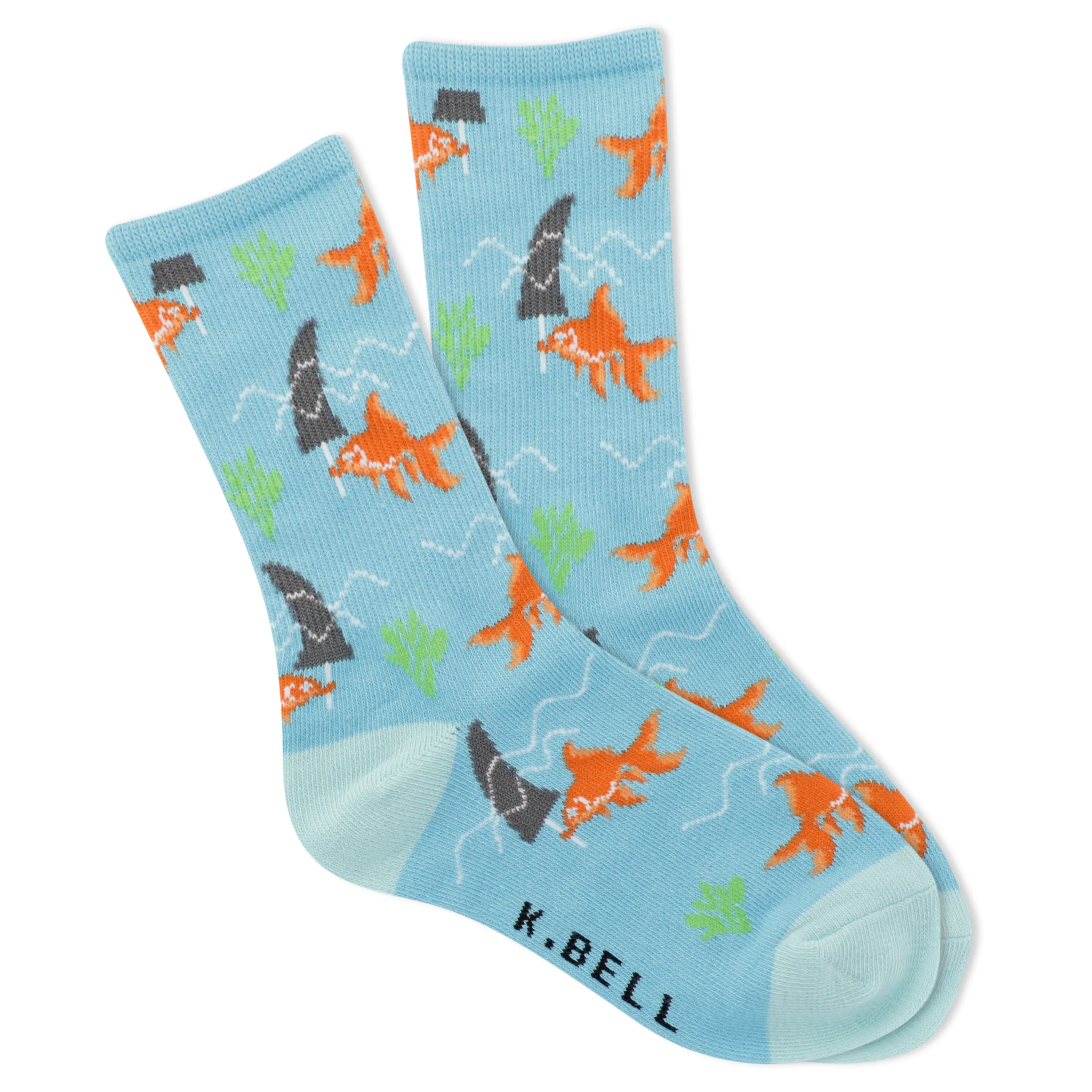 K.Bell Kids' Trick Goldfish Crew Sock