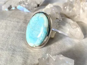 Larimar Akoni Ring - XLarge Oval - US 8 (One of a kind)