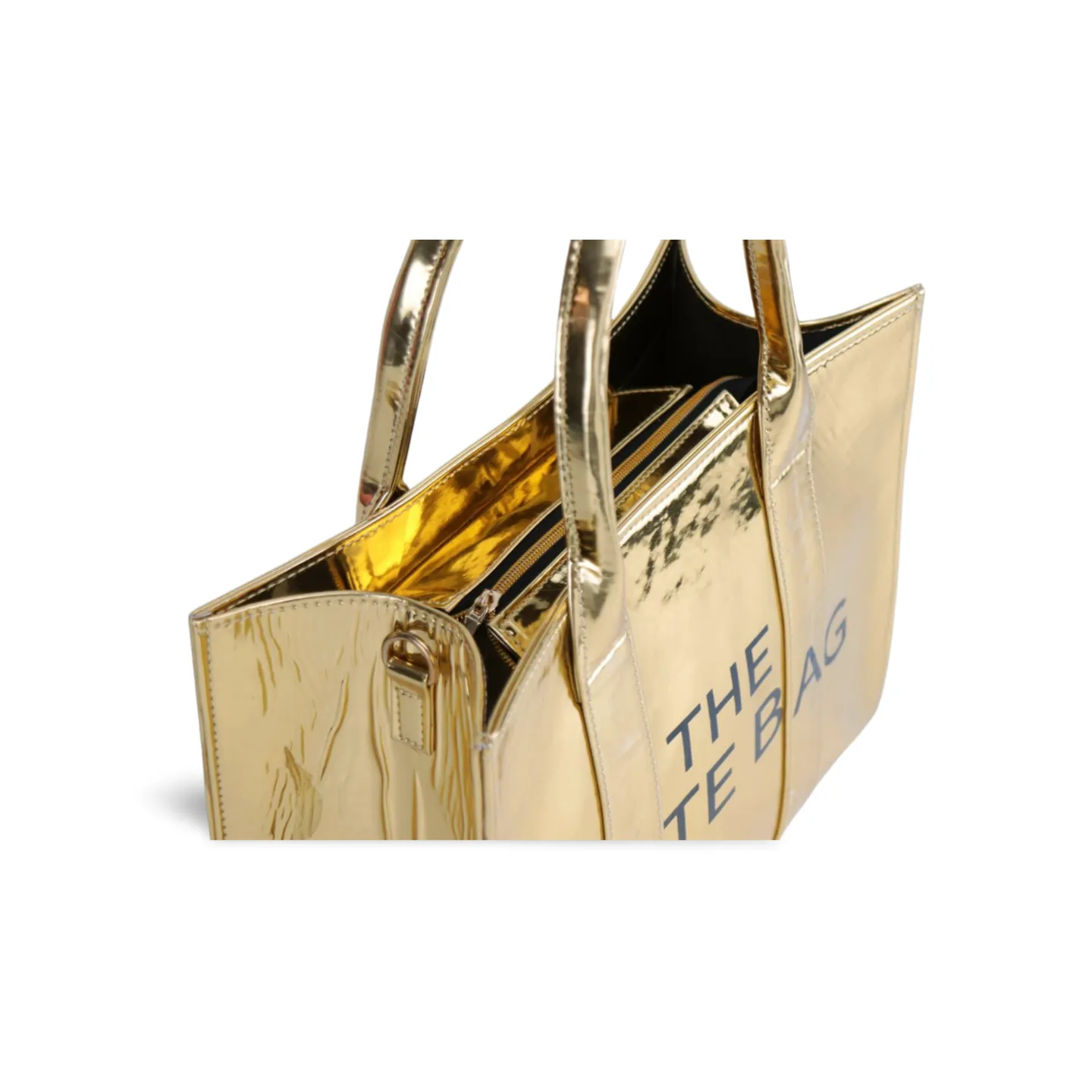 Luxurious and Eye-Catching Shiny Gold Tote Bag For Women