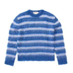 MARNI Mohair Crew Neck Sweater 'Mazarine Blue'