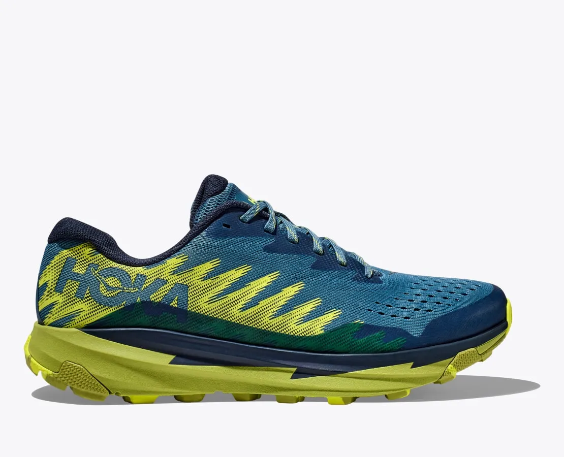 Men's Hoka One One Torrent 3, Blue Steel/Dark Citron, 10 D Medium