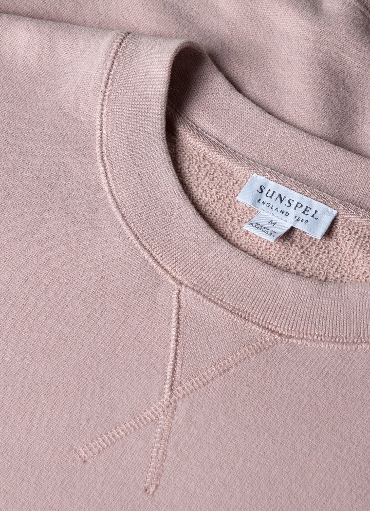 Men's Loopback Sweatshirt in Pale Pink