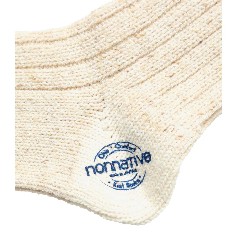 NONNATIVE DWELLER SOCKS HI C/A/P/N/P WOVEN-IVORY