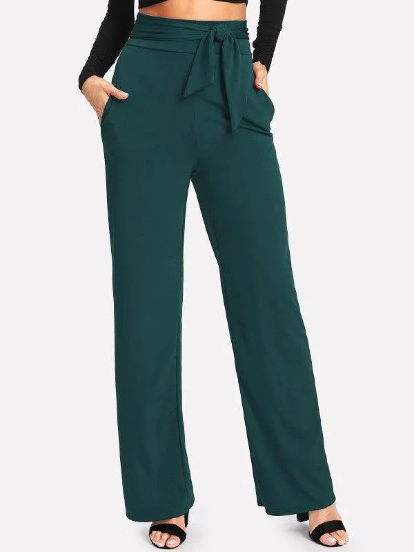 OCEAN WAVES TIE-UP PANTS