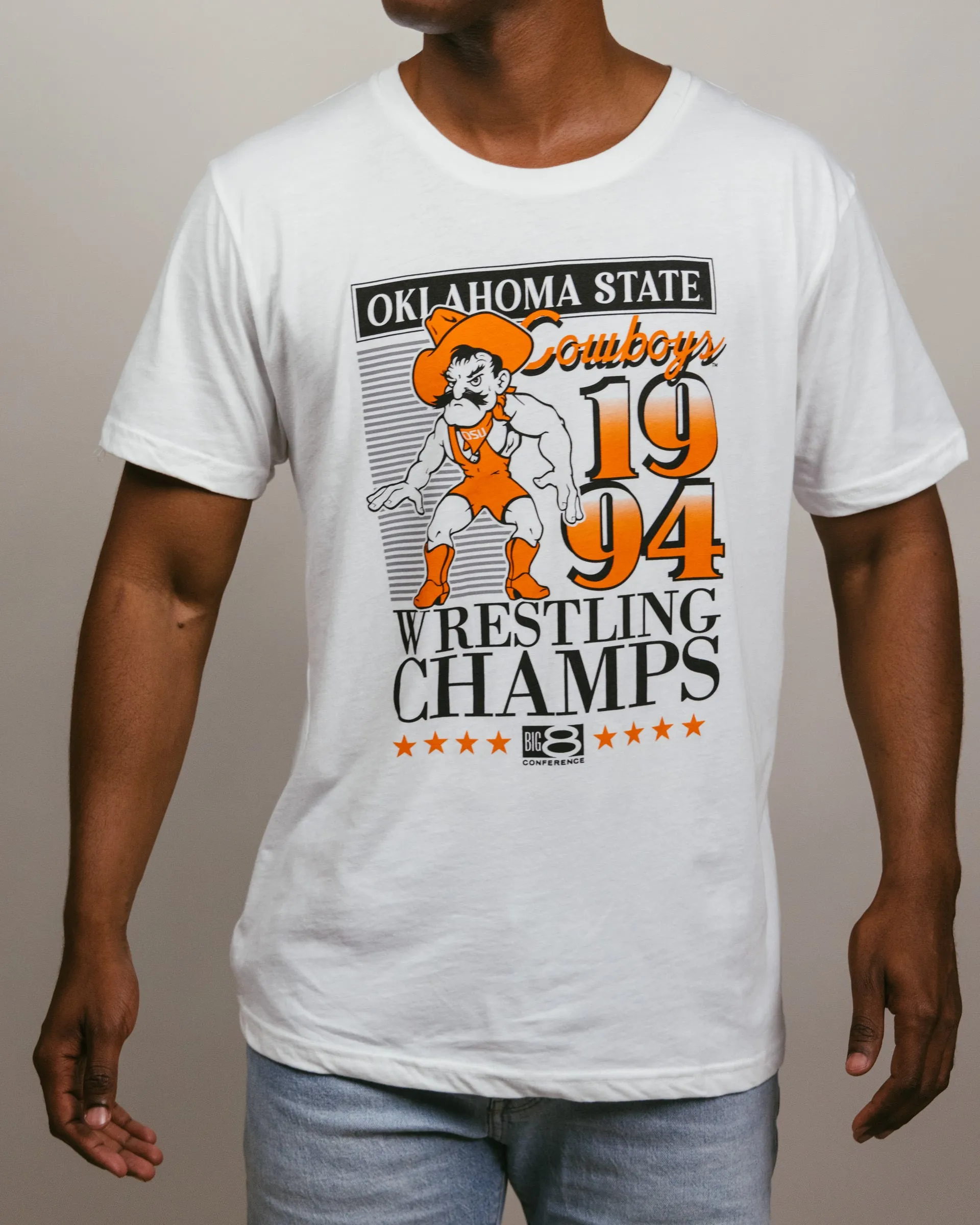 OSU Cowboys 1994 Wrestling Champs White T-Shirt