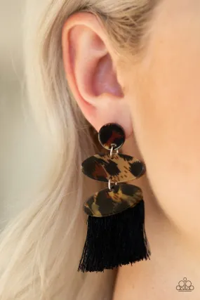 Paparazzi Accessories  - No One Likes A Cheetah #L183 - Earrings