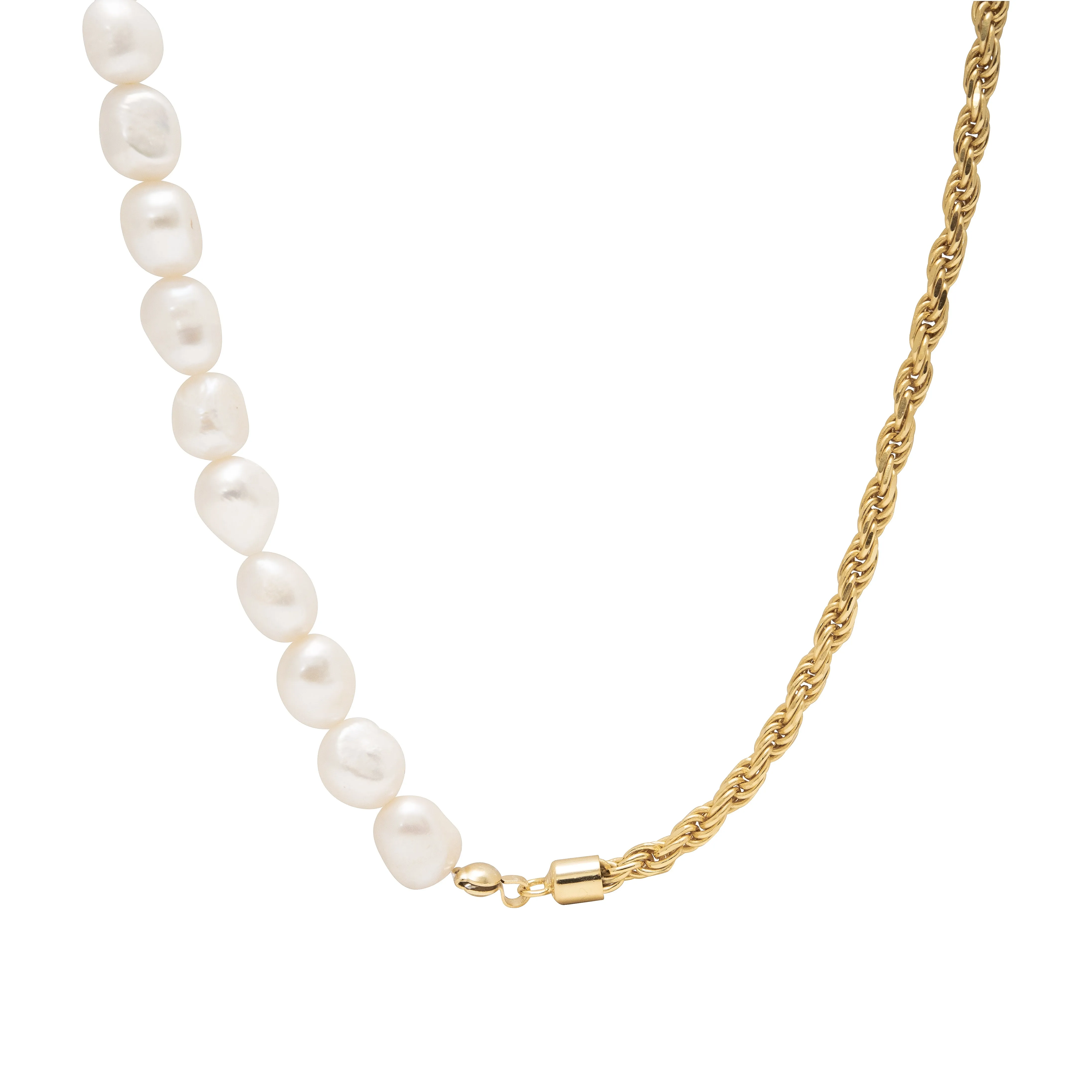 Pearl demi Rope Chain Necklace