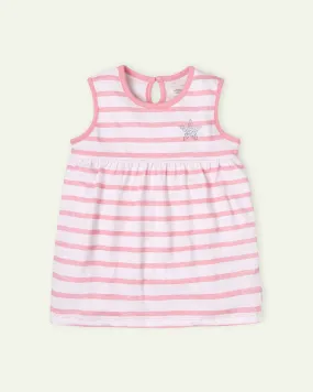 Pink Stripes Romper