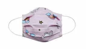 Pink Unicorn Fabric Face Mask (Adult/Child)