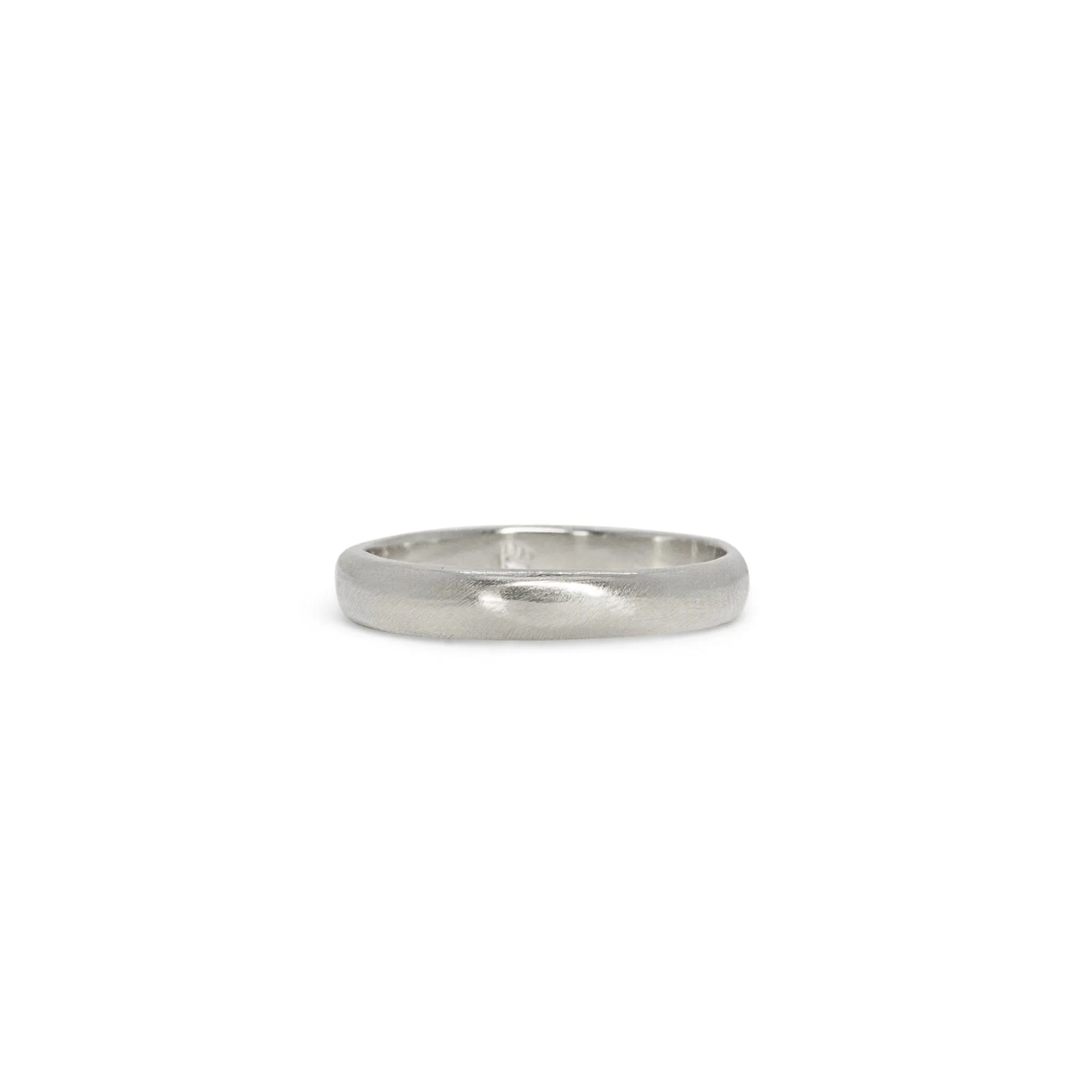 Platinum Smooth Wedding Band 4mm