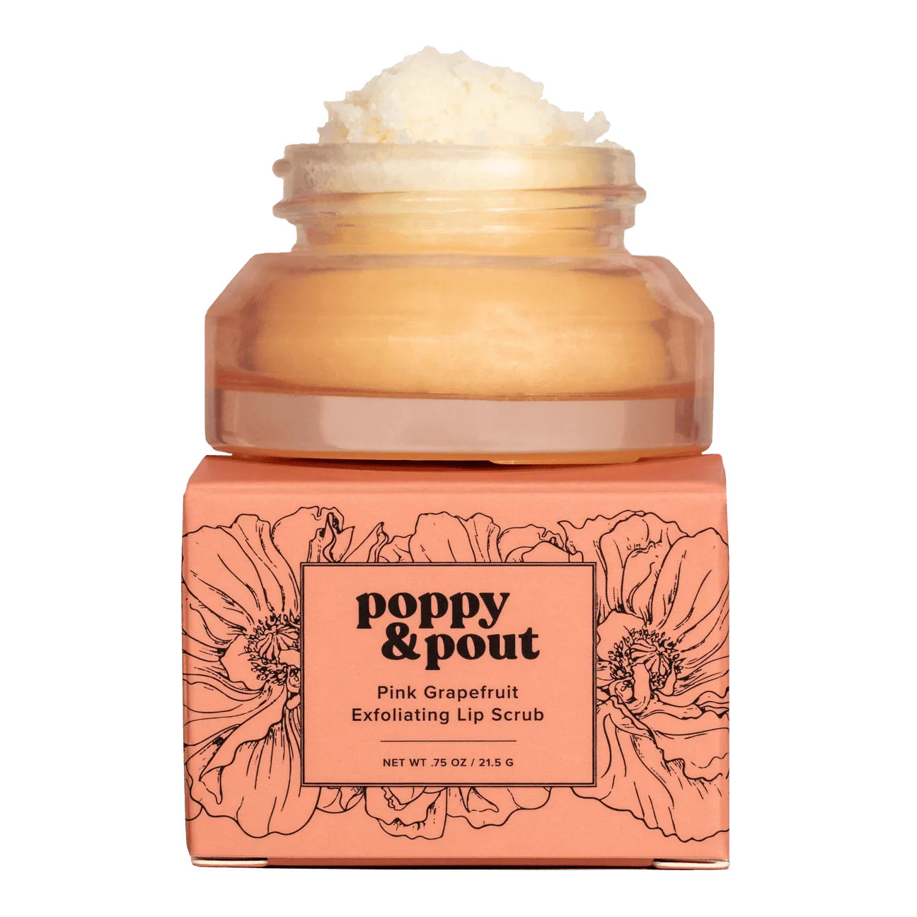 Poppy & Pout Lip Scrub Pink Grapefruit