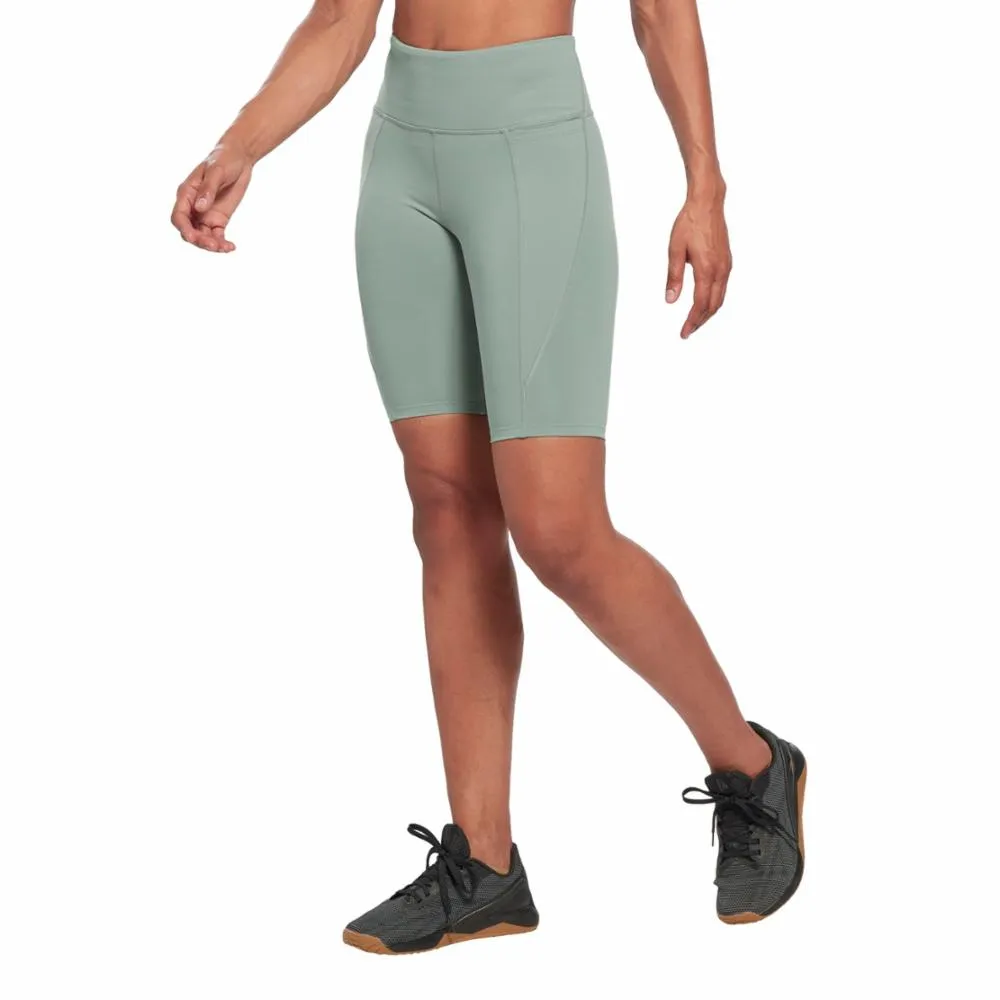 Reebok Apparel Women Lux High-Rise Bike Shorts HARGRN