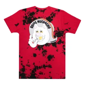 RIPNDIP ADIOS MUCHACHO TEE-RED BLK TIE DYE