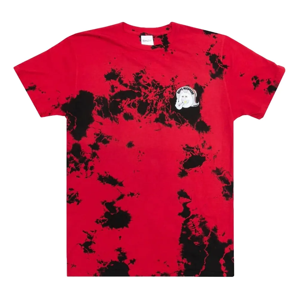 RIPNDIP ADIOS MUCHACHO TEE-RED BLK TIE DYE