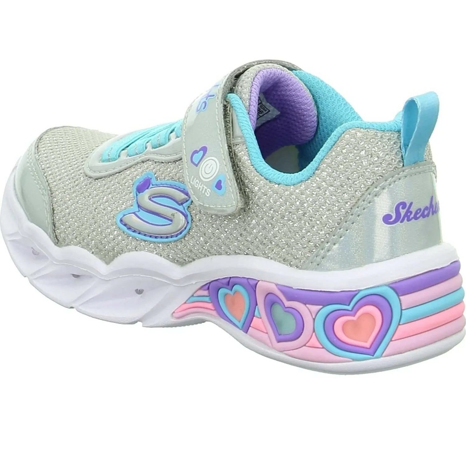 Scarpe da Bambina SKECHERS art.302304LGYMT gray Sneakers con luci