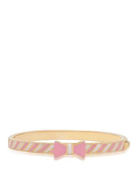 Striped Bow Bangle