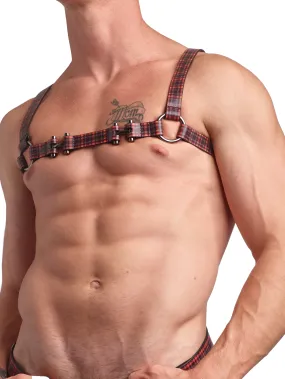 Tartan Leather Harness