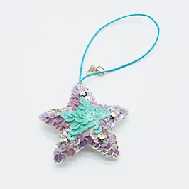 Tree Ornament - Pink or Blue Stars (Set of 6)