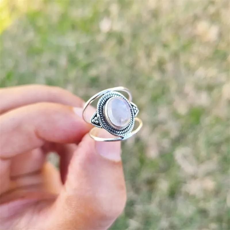 Trendy And Fashionable Moonstone Ring