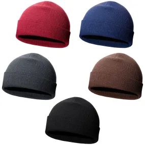 Unisex Winter Wholesale Beanie in 5 Assorted Colors - Bulk Case of 48 Hats