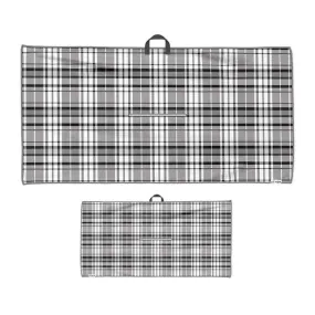 UTHER Platinum Plaid Tour Golf Towel