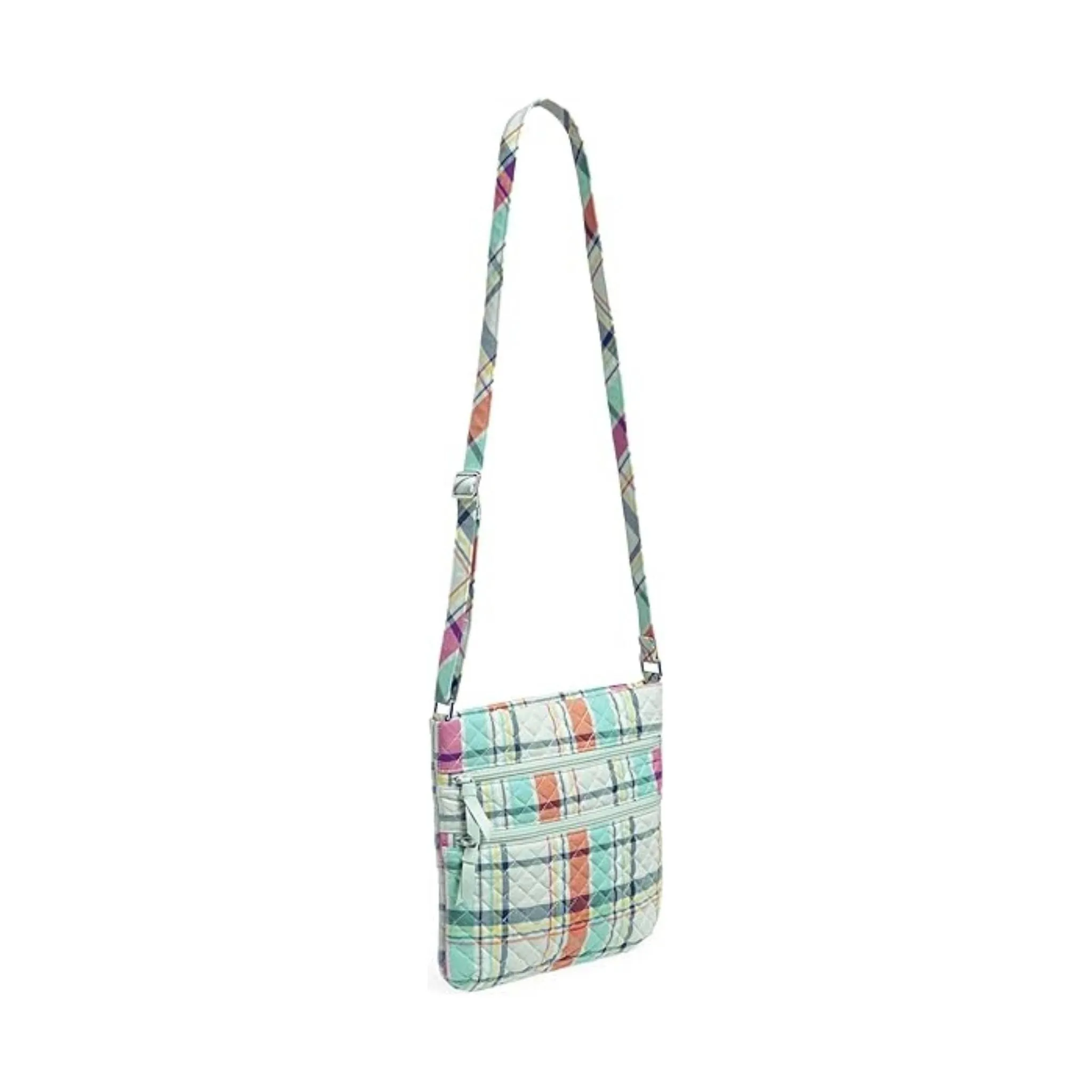 Vera Bradley Triple Zip Hipster - Pastel Plaid