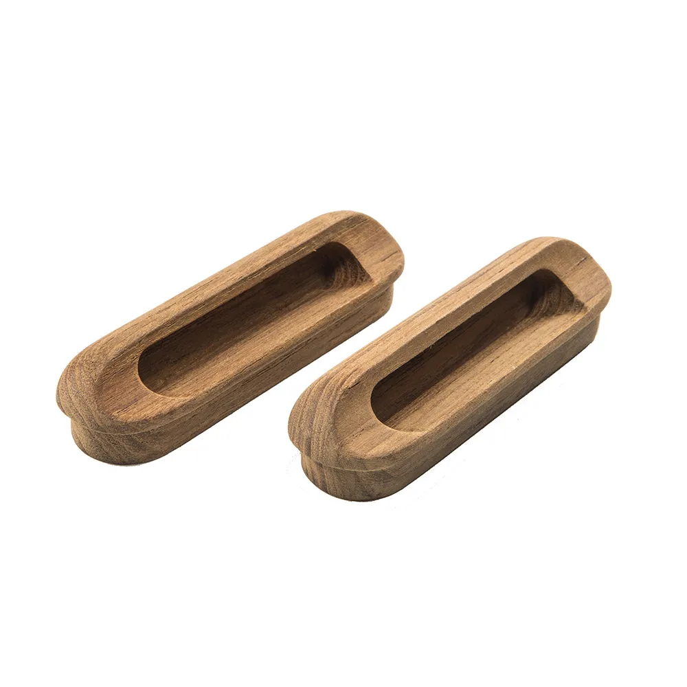 Whitecap Teak Oblong Drawer Pull - 4-1/16L - 2 Pack [60124-A]