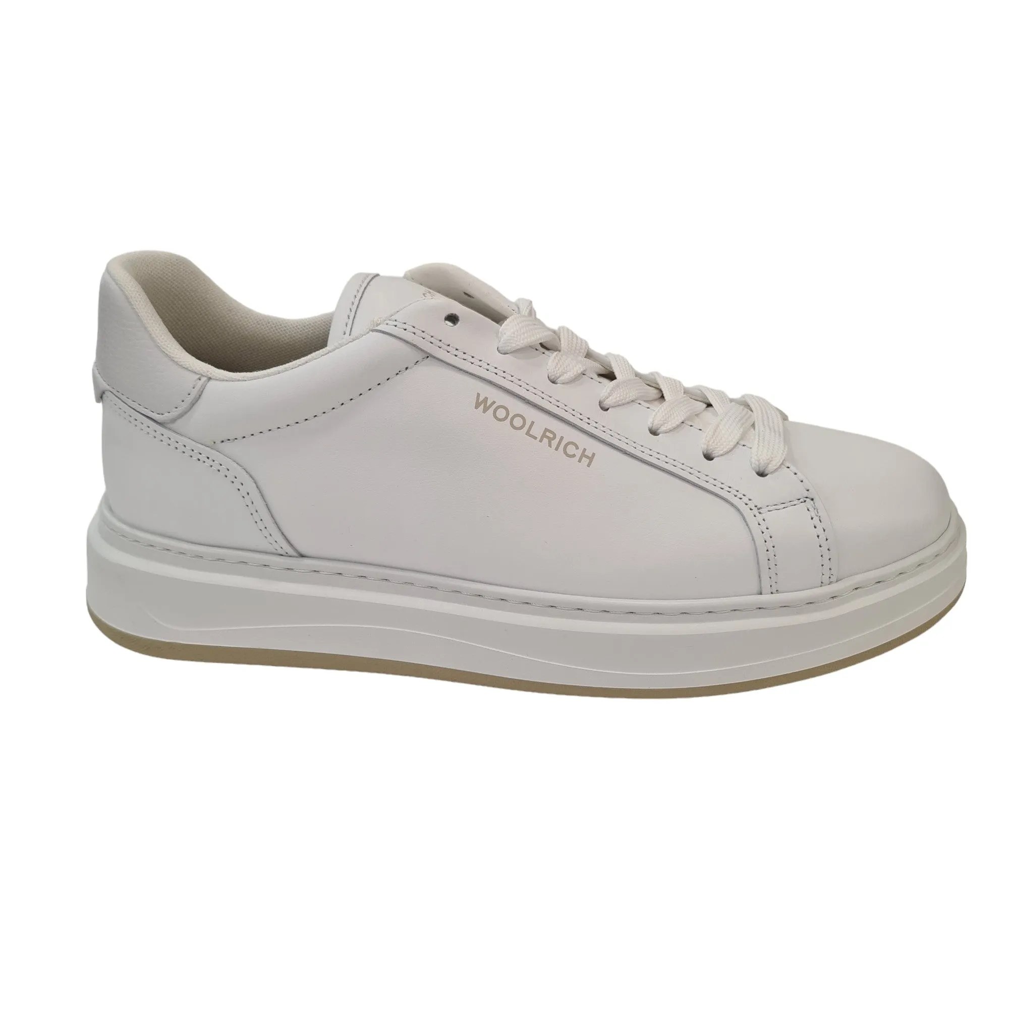 Woolrich Sneakers Uomo Pelle Bianco Rif.30